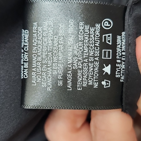 BCBG Paris Faux Leather Wrap Dress, Size XS - Picture 7 of 8